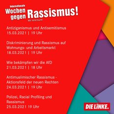 internationale Woche gegen Rassismus